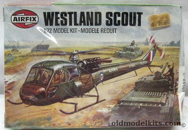 Airfix 1/72 Westland Scout - UK Army or Royal Jordanian Air Force, 61042-9 plastic model kit